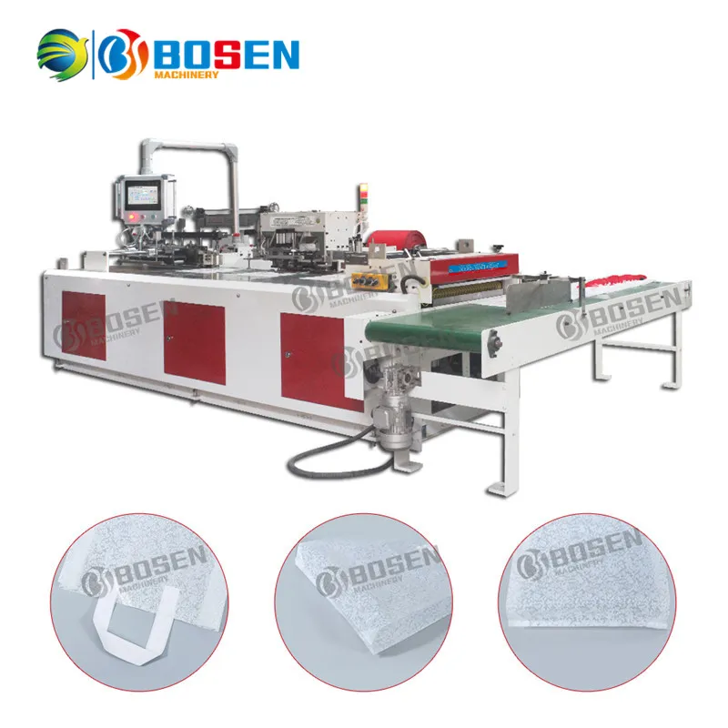 Automatic 2 Layers 4 Lines Carry Bag, T Shirt Bag Vest Bag, Bottom Hot Sealing and Cold Cutting Plastic Bag Making Machine Manufacturer in Sale Price China