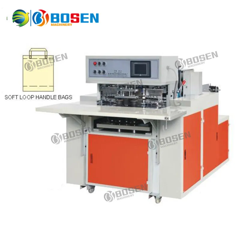 Automatic 2 Layers 4 Lines Carry Bag, T Shirt Bag Vest Bag, Bottom Hot Sealing and Cold Cutting Plastic Bag Making Machine Manufacturer in Sale Price China