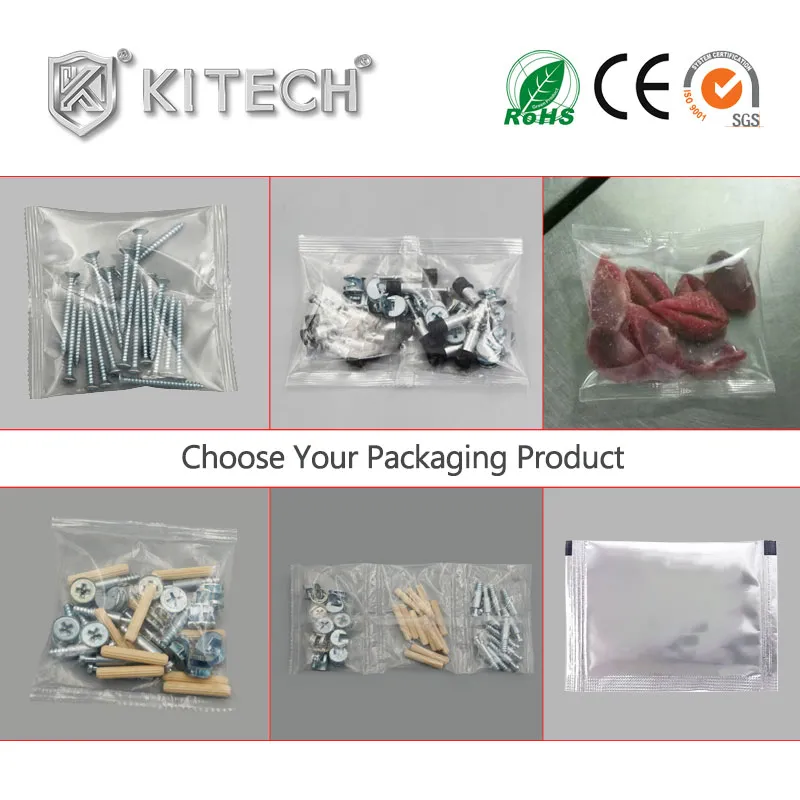 Automatic Counting Hardware Plastic Spare Parts Spring Washer Nuts O-Rings Furniture Bolt Fastener Nails Screw Packing Packaging Sealing Machine