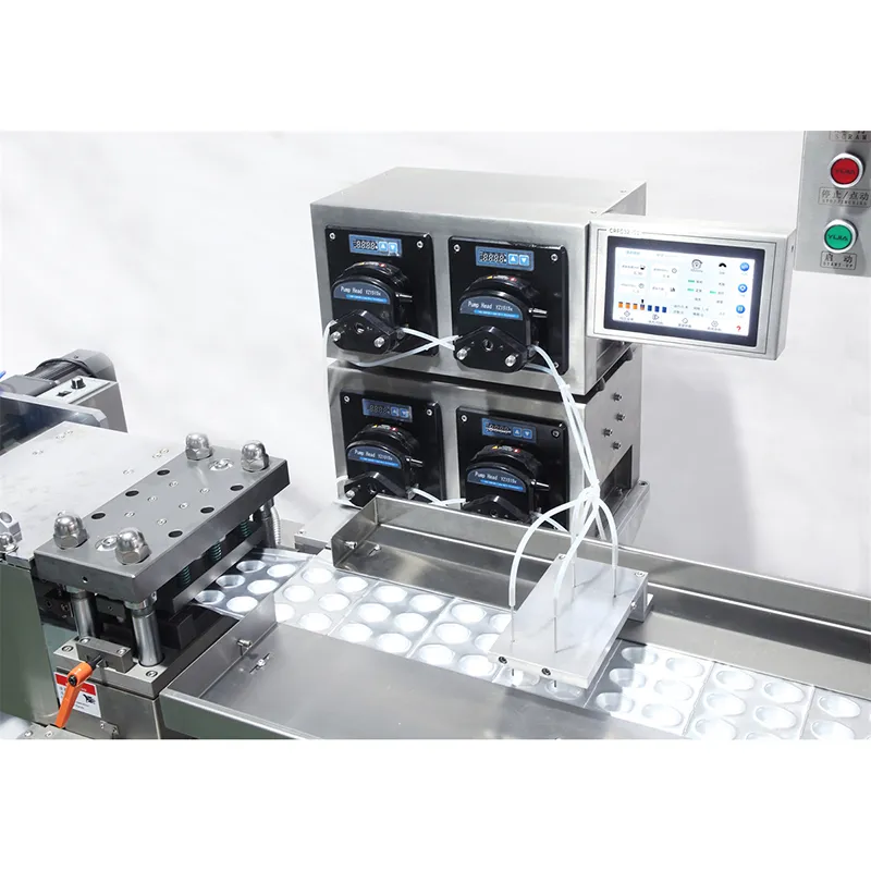 Automatic Pet Medicine Liquid Blister Filling and Packing Machine Dpp-180 Small Cup Honey Cup Plastic Filling and Sealing Machine