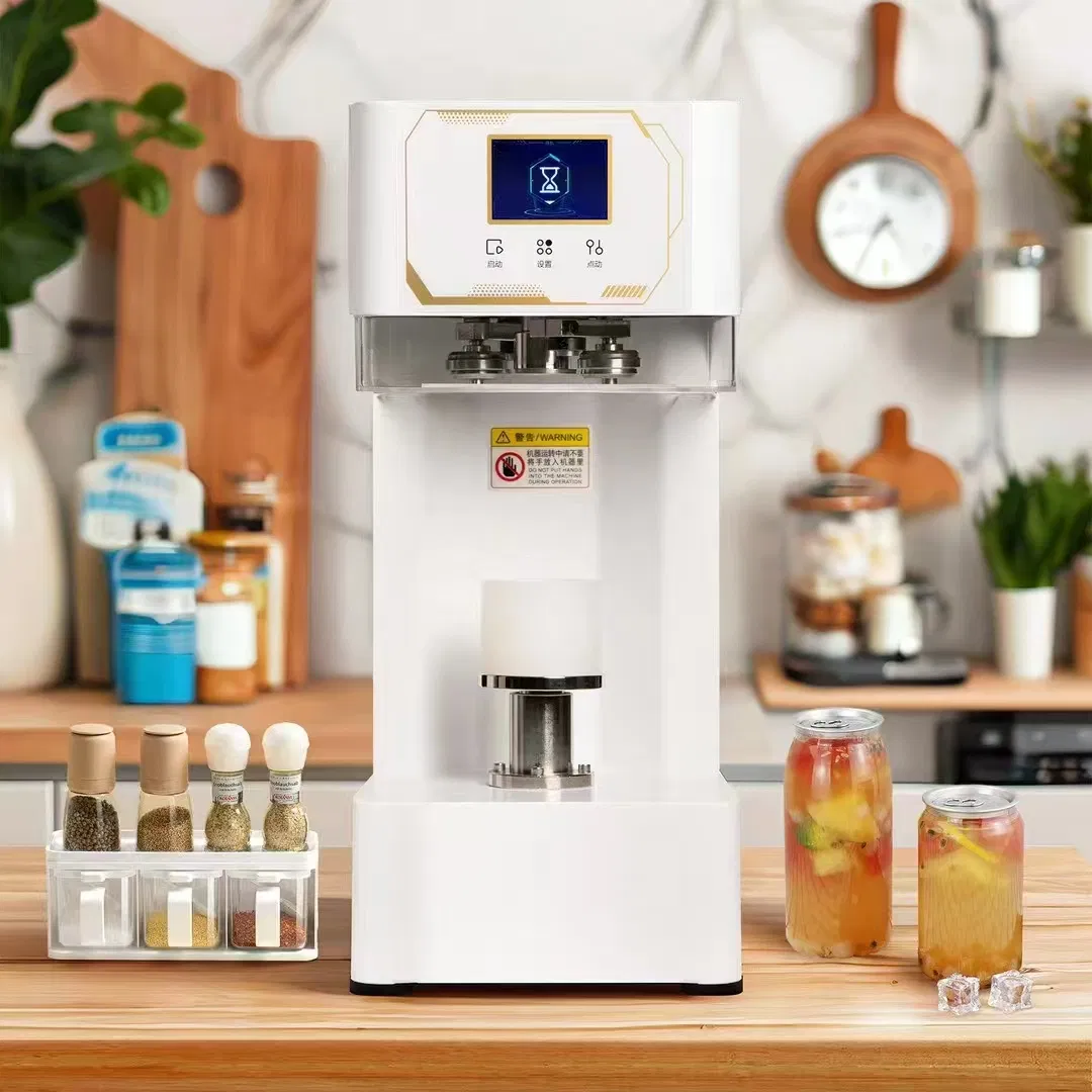 Automatic Pet Plastic Easy Open Can Sealing Seamer Machine