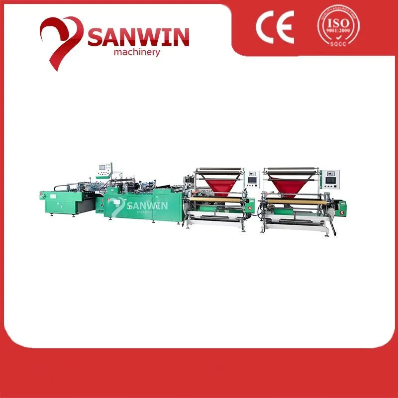 Automatic PP PE Polyethylene Plastic Side Sealing Packaging Bag Biodegradable Plastic Bag Making Machine Courier Bag Making Machine OPP Film Folding Machine