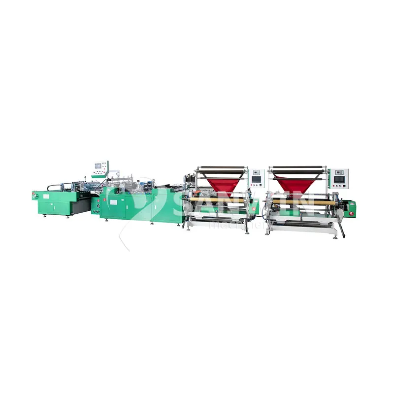 Automatic PP PE Polyethylene Plastic Side Sealing Packaging Bag Biodegradable Plastic Bag Making Machine Courier Bag Making Machine OPP Film Folding Machine