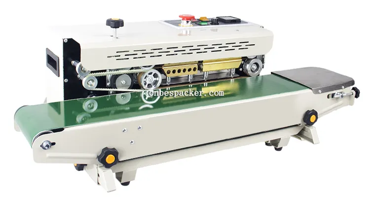 Continuous Plastic Bag Sealing Machine with Conveyor Belt