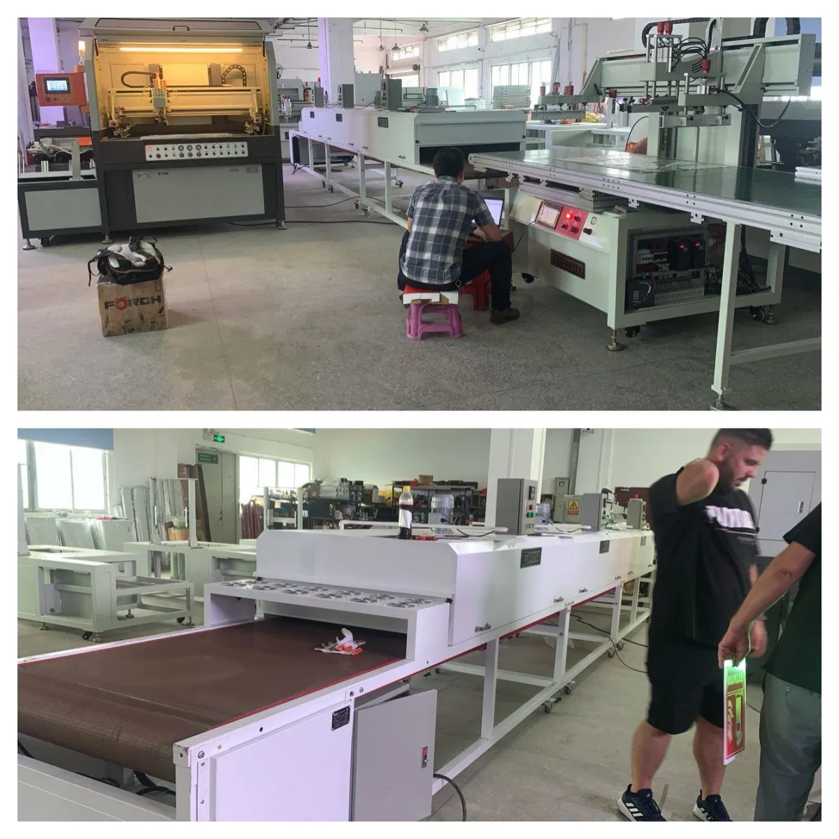 European Extra Large Self-Sealing Plastic Bag Produce Line Automatic Screen Printing Machine