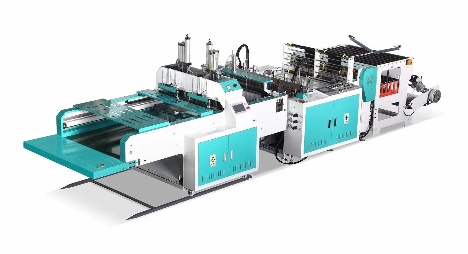 Full Automatic High Speed Double Line Shopping Bag Plastic Bag Sealing Machine Bag Maker Plastic Bag Making Machine Plastic Shopping Bag Making Machine