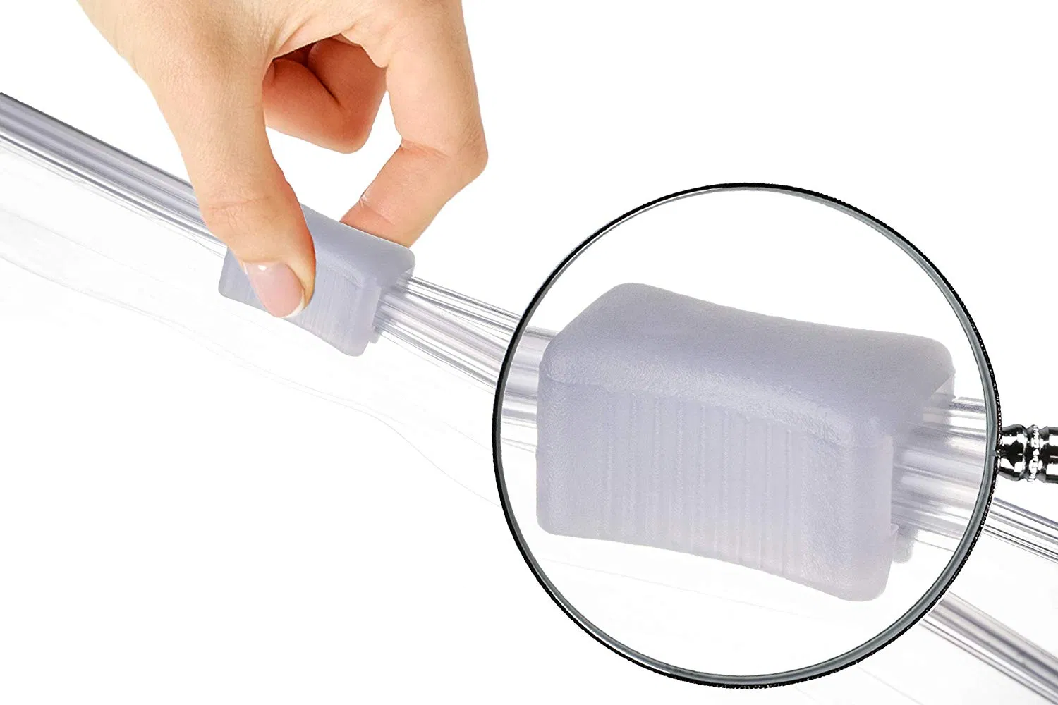 Heat Sealing and Hot Cutting PE Slider Zipper Lock Plastic Bag Making Machines