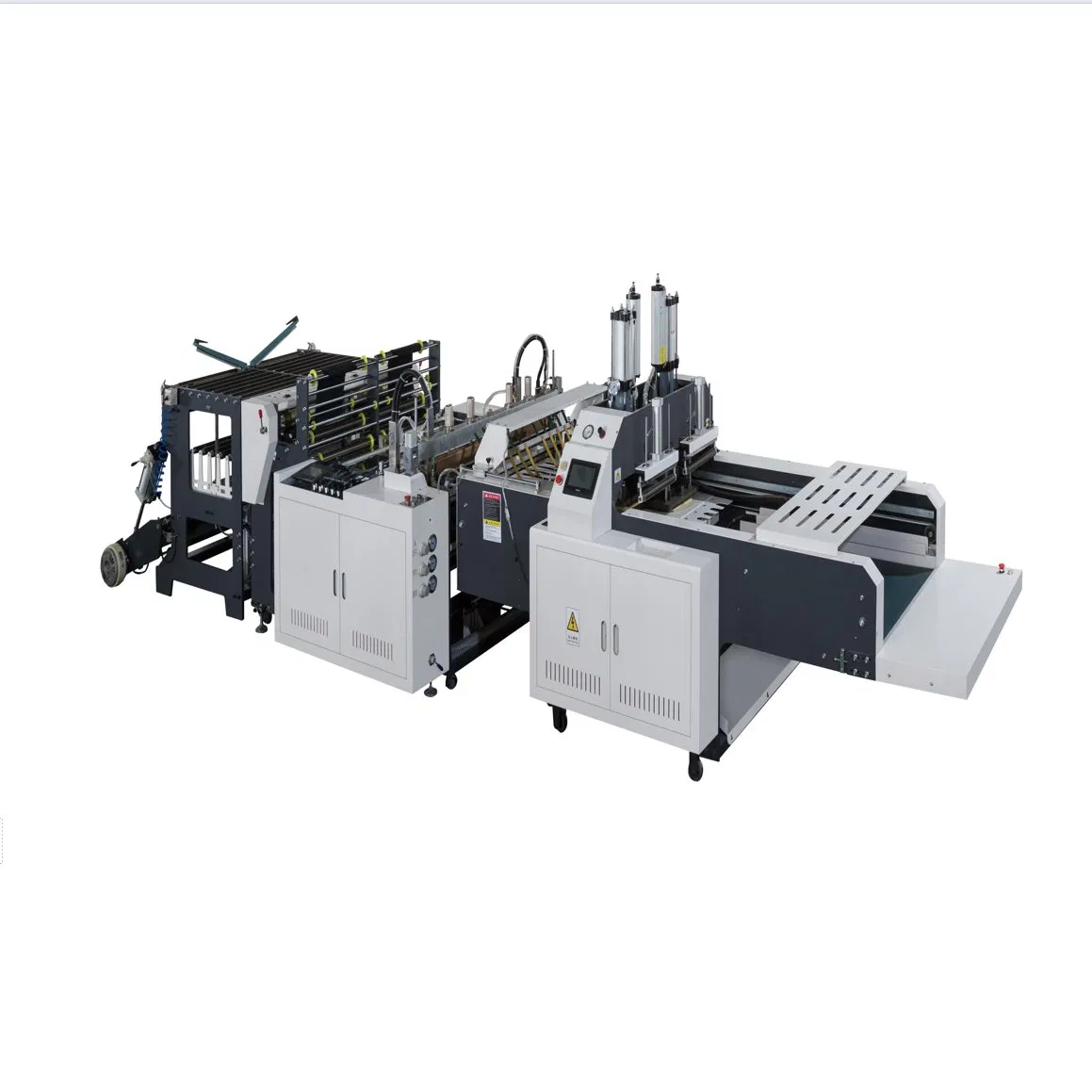 High Speed Automatic Heat Sealing Heat Cutting HDPE Nylon Polythene Vest Handle Poly Supermarket Grocery Store PE Shopping T-Shirt Plastic Bag Making Machine