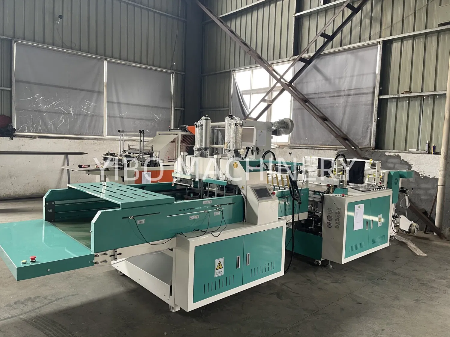 High Speed Automatic Heat Sealing Heat Cutting HDPE Nylon Polythene Vest Handle Poly Supermarket Grocery Store PE Shopping T-Shirt Plastic Bag Making Machine