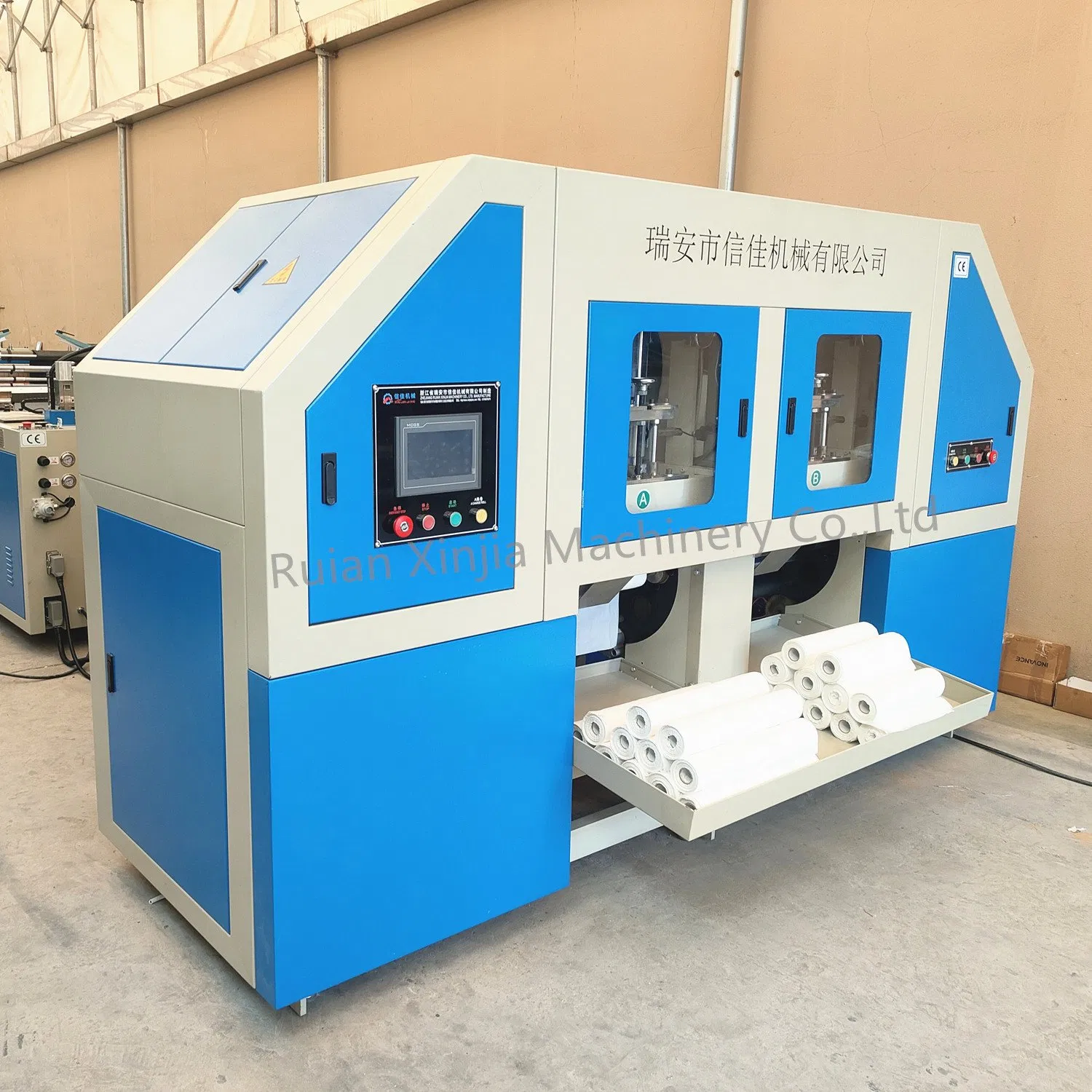 High Speed Rolling Bag Making Machine Sealing Cutting Machine Price for Plastic HDPE LDPE Flat Bag Biodegradable Bag on Roll with Core
