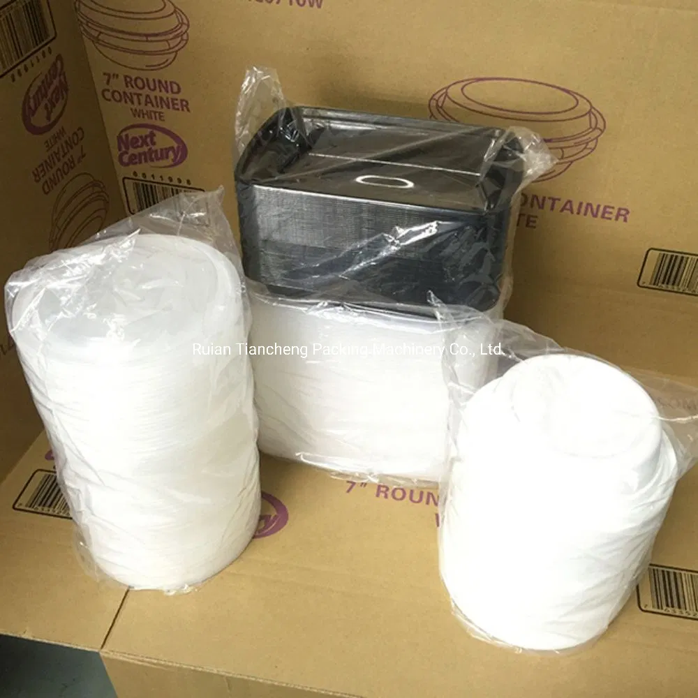 Hot Sale Fully Automatic Plastic Lids Packing Machine Case Machine Box Tape Sealing Machine