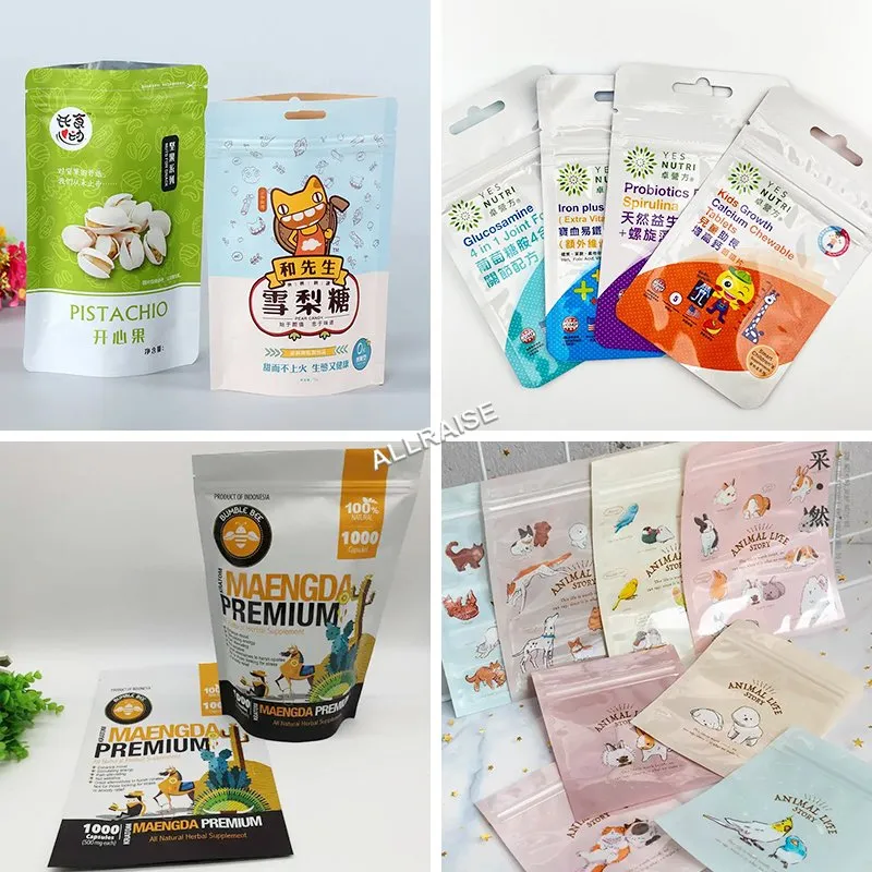 Mylar Coffee Plastic Bag Maker Stand up Pouch Three Side Sealing Bag Making Machine Food Snack Zipper Bag Making Machine