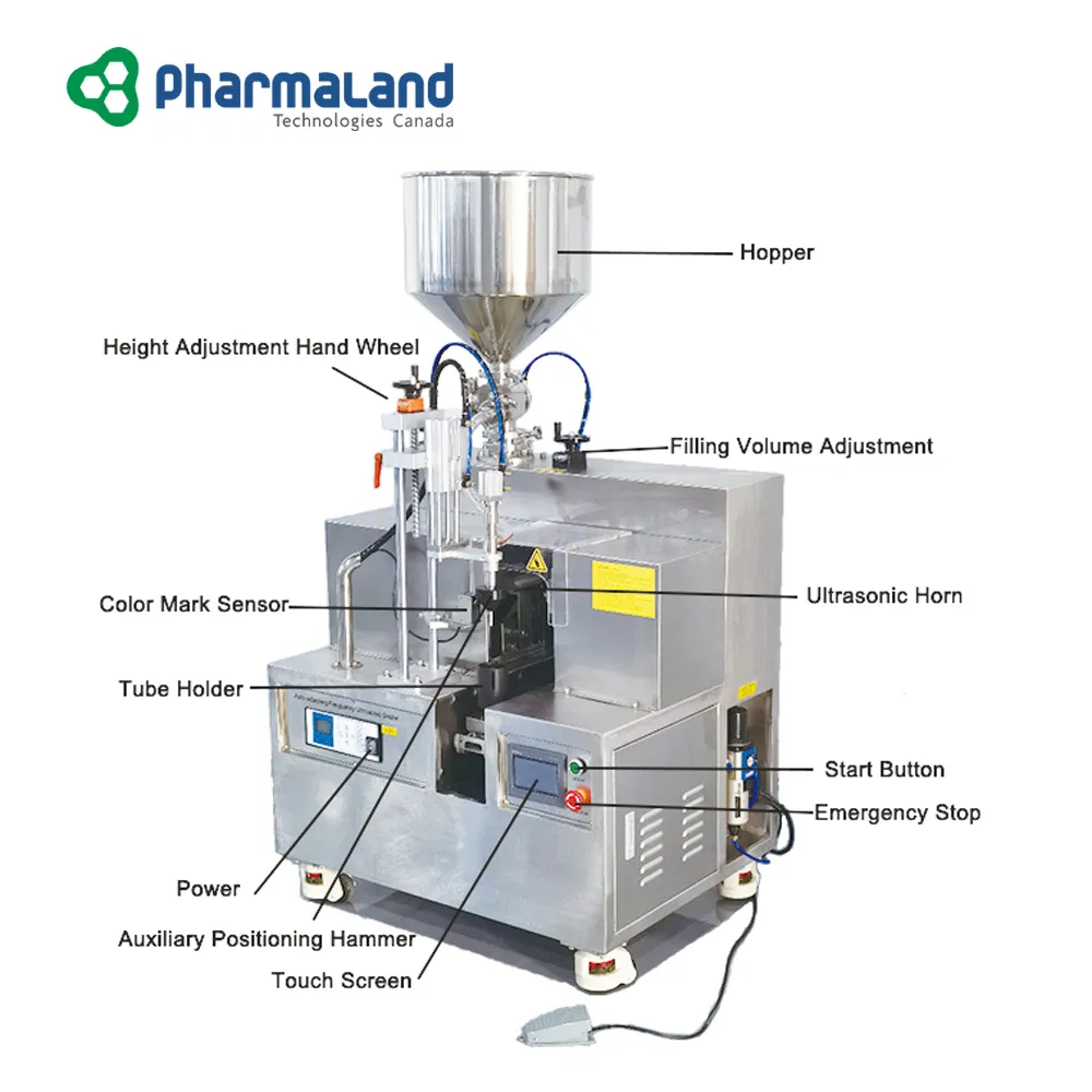 Phx-002 Semi Automatic Good Quality Plastic Tube Liquid Cream Filling Sealing Machine