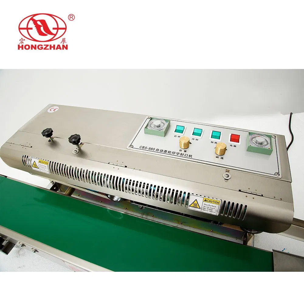 Plastic Bag Continuous Sealing Machine with Colored Ink Wheel Printing