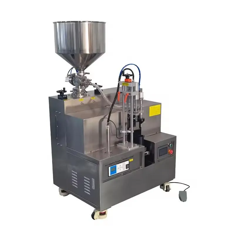 Semi-Auto Toothpaste Plastic Tube Filling and Sealing Machine